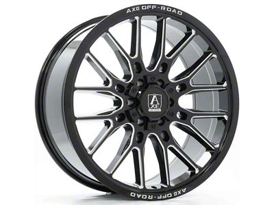 Axe Wheels Atlas Gloss Black Milled 6-Lug Wheel; 22x9.5; 20mm Offset (10-24 4Runner)