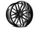 Axe Wheels Hades Gloss Black Milled 6-Lug Wheel; 20x9.5; 15mm Offset (10-24 4Runner)