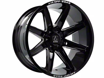 Axe Wheels Atremis Gloss Black Milled 6-Lug Wheel; 20x9.5; 15mm Offset (2024 Tacoma)
