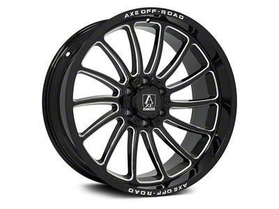 Axe Wheels Chronus Gloss Black Milled 6-Lug Wheel; 22x10; -19mm Offset (2024 Tacoma)