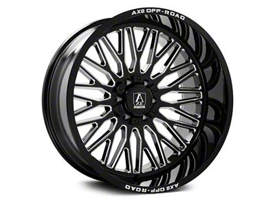 Axe Wheels Kratos Gloss Black Milled 6-Lug Wheel; 22x12; -44mm Offset (2024 Tacoma)