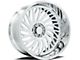 Axe Wheels AF10 Forged Fully Polished 6-Lug Wheel; Right Directional; 22x12; -44mm Offset (03-09 4Runner)