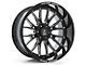 Axe Wheels Atlas Gloss Black Milled 6-Lug Wheel; 20x10; -19mm Offset (10-24 4Runner)