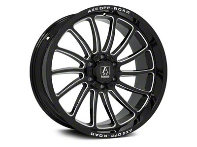 Axe Wheels Chronus Gloss Black Milled 6-Lug Wheel; 22x10; -19mm Offset (03-09 4Runner)