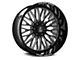 Axe Wheels Kratos Gloss Black Milled 6-Lug Wheel; 24x14; -76mm Offset (21-24 Bronco, Excluding Raptor)