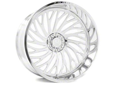 Axe Wheels AF10 Forged Fully Polished 6-Lug Wheel; Left Directional; 22x12; -44mm Offset (22-24 Bronco Raptor)