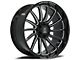 Axe Wheels Chronus Gloss Black Milled 6-Lug Wheel; 20x10; -19mm Offset (22-24 Bronco Raptor)