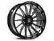 Axe Wheels Chronus Gloss Black Milled 6-Lug Wheel; 22x12; -44mm Offset (22-24 Bronco Raptor)