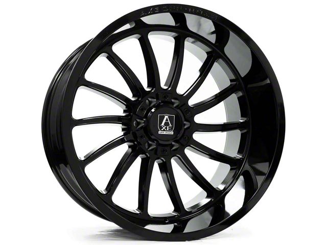Axe Wheels Chronus Gloss Black 6-Lug Wheel; 24x12; -44mm Offset (22-24 Bronco Raptor)