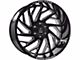 Axe Wheels Zeus Gloss Black Milled 6-Lug Wheel; 20x10; -19mm Offset (22-24 Bronco Raptor)