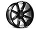 Axe Wheels Artemis Gloss Black Milled Wheel; 22x12; -44mm Offset (76-86 Jeep CJ7)