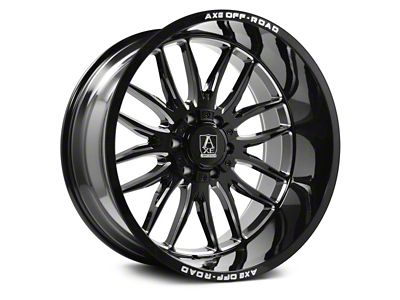 Axe Wheels Hades Gloss Black Milled 6-Lug Wheel; 20x9.5; 15mm Offset (16-23 Tacoma)