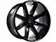 Axe Wheels Atremis Gloss Black Milled 6-Lug Wheel; 20x10; -19mm Offset (16-24 Titan XD)