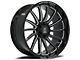Axe Wheels Chronus Gloss Black Milled 6-Lug Wheel; 20x10; -19mm Offset (16-24 Titan XD)