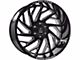 Axe Wheels Zeus Gloss Black Milled 6-Lug Wheel; 20x12; -44mm Offset (16-24 Titan XD)