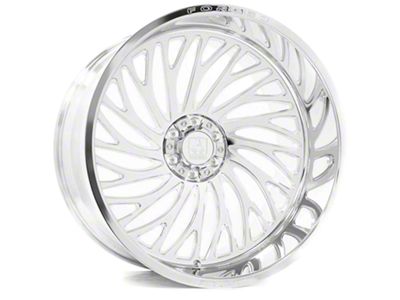Axe Wheels AF10 Forged Fully Polished 6-Lug Wheel; Left Directional; 22x12; -44mm Offset (22-24 Tundra)