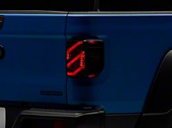 Raxiom Axial Series LED Tail Lights; Black Housing; Smoked Lens (20-24 Jeep Gladiator JT w/ Factory Halogen Tail Lights)