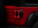 Raxiom Axial Series Carver LED Tail Lights; Black Housing; Smoked Lens (18-24 Jeep Wrangler JL w/ Factory Halogen Tail Lights & w/o Blind Spot Detection)