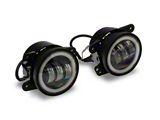 Raxiom Axial Series Halo LED Fog Lights; Amber (07-25 Jeep Wrangler JK & JL)