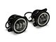 Raxiom Axial Series Halo LED Fog Lights; Amber (07-24 Jeep Wrangler JK & JL)