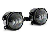 Raxiom Axial Series Tri-Bar LED Fog Lights; White (07-24 Jeep Wrangler JK & JL)