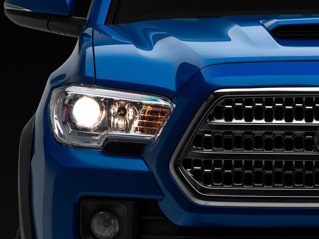 Raxiom Axial Series OE Replacement Headlights; Chrome Housing; Clear Lens (16-23 Tacoma w/o Factory LED DRL)