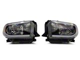 Raxiom Axial Series Headlights with LED Bar; Black Housing; Clear Lens (14-21 Tundra w/ Factory Halogen Headlights)