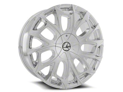 Azara AZA-512 Chrome 6-Lug Wheel; 24x9; 25mm Offset (22-24 Bronco Raptor)