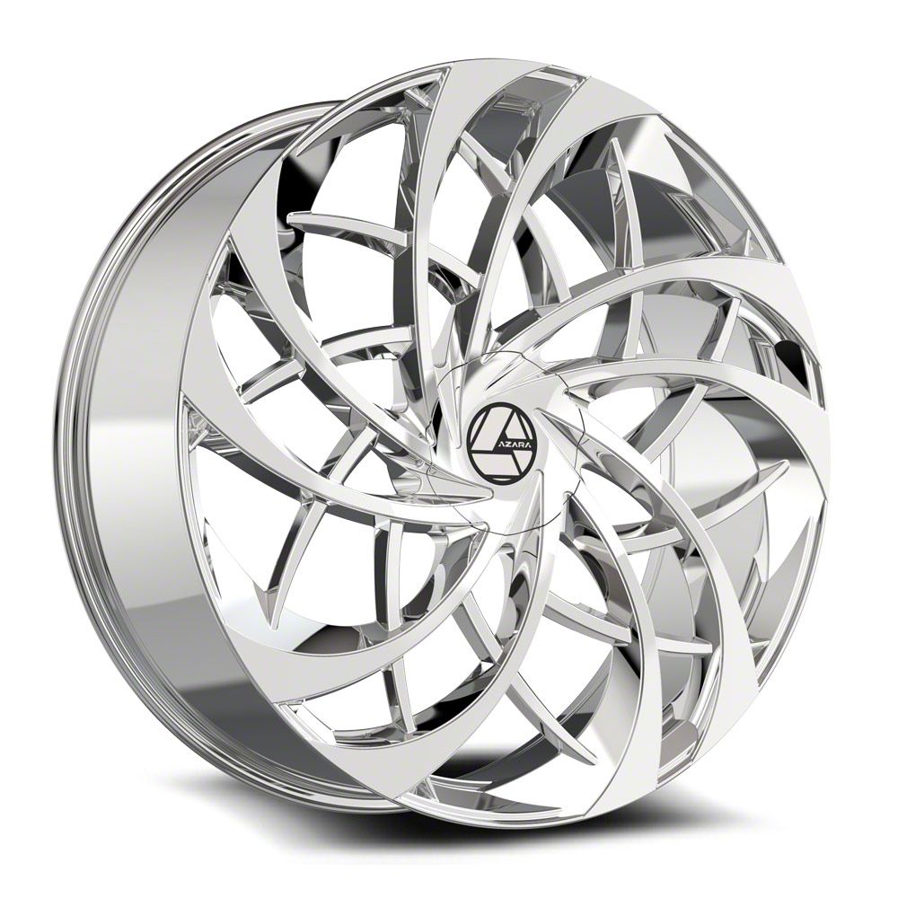 Azara Bronco Aza-540 Chrome 6-lug Wheel; 28x9.5; 22mm Offset Aza 