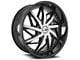 Azara AZA-510 Gloss Black and Machined 5-Lug Wheel; 20x8.5; 35mm Offset (21-24 Bronco Sport)