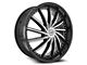 Azara AZA-517 Gloss Black and Machined 5-Lug Wheel; 22x8.5; 38mm Offset (21-24 Bronco Sport)