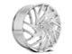 Azara AZA-518 Chrome 5-Lug Wheel; 22x8.5; 38mm Offset (21-24 Bronco Sport)