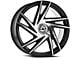 Azara AZA-529 Gloss Black and Machined 5-Lug Wheel; 20x8.5; 35mm Offset (21-24 Bronco Sport)