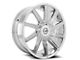 Azara AZA-506 Chrome Wheel; 26x9.5; 15mm Offset (20-24 Jeep Gladiator JT)