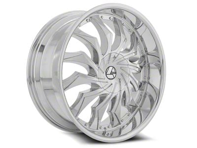 Azara AZA-515 Chrome Wheel; 22x9.5; 15mm Offset (20-24 Jeep Gladiator JT)