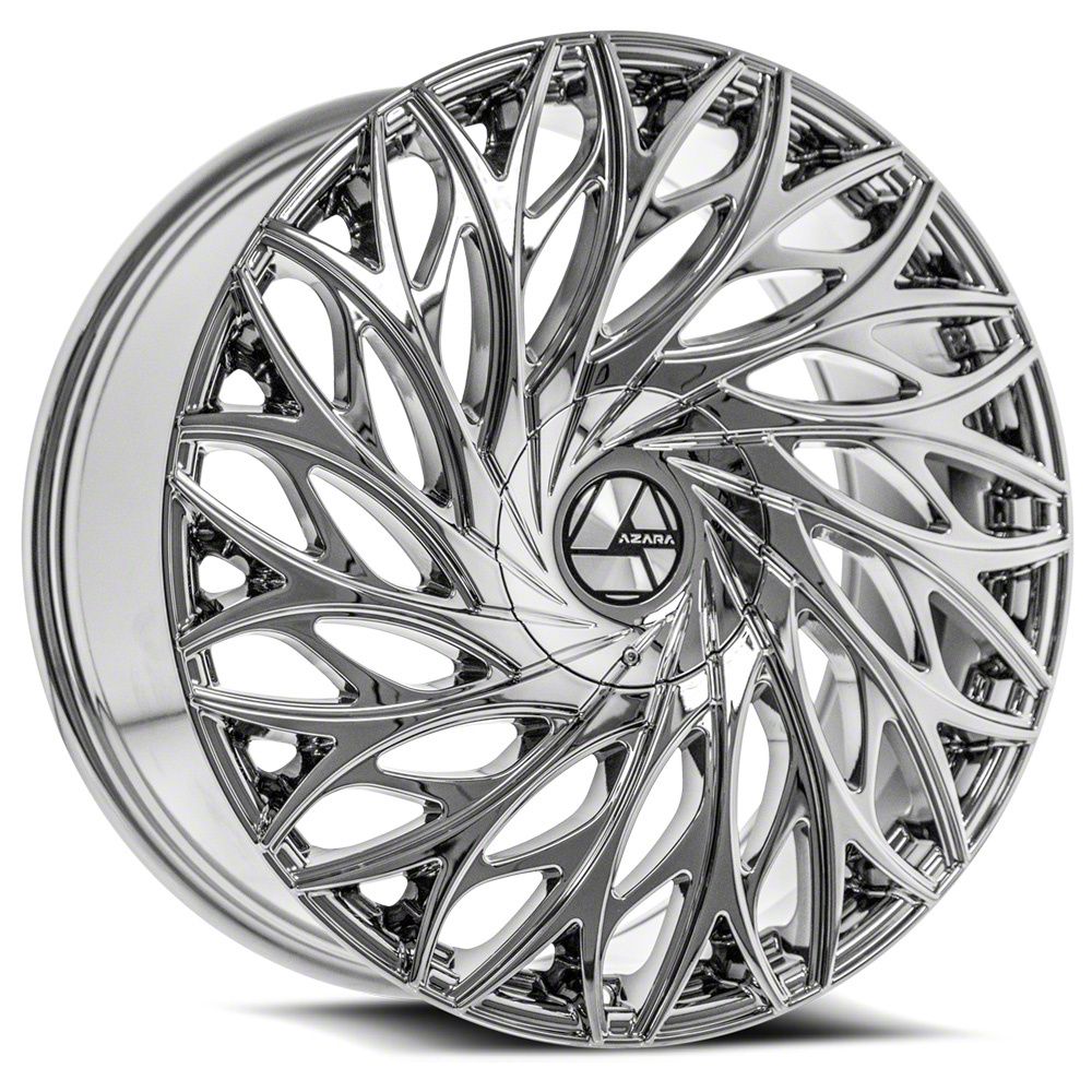 Azara Jeep Gladiator AZA-525 Nano Chrome Wheel; 22x9.5; 15mm Offset AZA ...