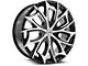 Azara AZA-512 Gloss Black and Machined Wheel; 22x9.5; 15mm Offset (05-10 Jeep Grand Cherokee WK)