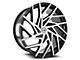 Azara AZA-518 Gloss Black and Machined Wheel; 22x9.5; 15mm Offset (99-04 Jeep Grand Cherokee WJ)