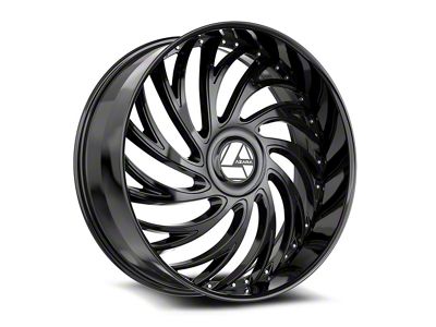 Azara AZX-101 Gloss Black Wheel; 20x8.5; 35mm Offset (87-95 Jeep Wrangler YJ)