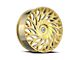 Azara AZA-525 Gold Plated 6-Lug Wheel; 28x9.5; 22mm Offset (17-24 Titan)