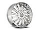 Azara AZX-102 Chrome 6-Lug Wheel; 28x9.5; 22mm Offset (04-15 Titan)