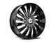 Azara AZX-102 Gloss Black 6-Lug Wheel; 28x9.5; 22mm Offset (17-24 Titan)