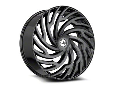 Azara AZA-536 Gloss Black 6-Lug Wheel; 30x9.5; 22mm Offset (16-24 Titan XD)