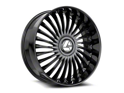 Azara AZX-103 Gloss Black 6-Lug Wheel; 26x9.5; 22mm Offset (16-24 Titan XD)