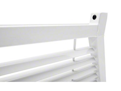 BackRack Louvered Headache Rack Frame; White (07-25 Tundra)