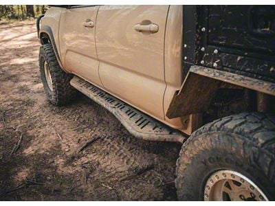 Backwoods Adventure Mods Rock Sliders; Black (05-23 Tacoma Access Cab w/ 6-Foot Bed, Double Cab w/ 5-Foot Bed)