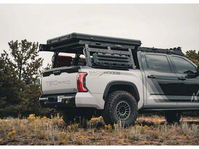 Backwoods Adventure Mods Full Height Bed Rack; Black (22-25 Tundra w/ 5-1/2-Foot Bed)