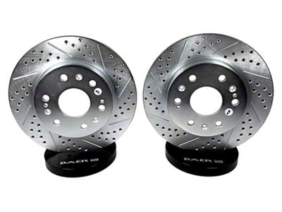 Baer Claw Performance Drilled and Slotted 6-Lug Rotors; Front Pair (03-09 4Runner w/ 13.30-Inch Front Rotors)