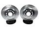 Baer Claw Performance Drilled and Slotted 6-Lug Rotors; Rear Pair (03-09 4Runner)