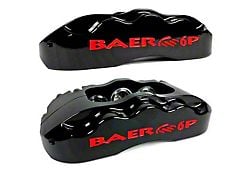 Baer Brake Caliper Covers with Baer Logo; Black; Rear (21-24 Bronco w/ OE Rear Calipers, Excluding Raptor)